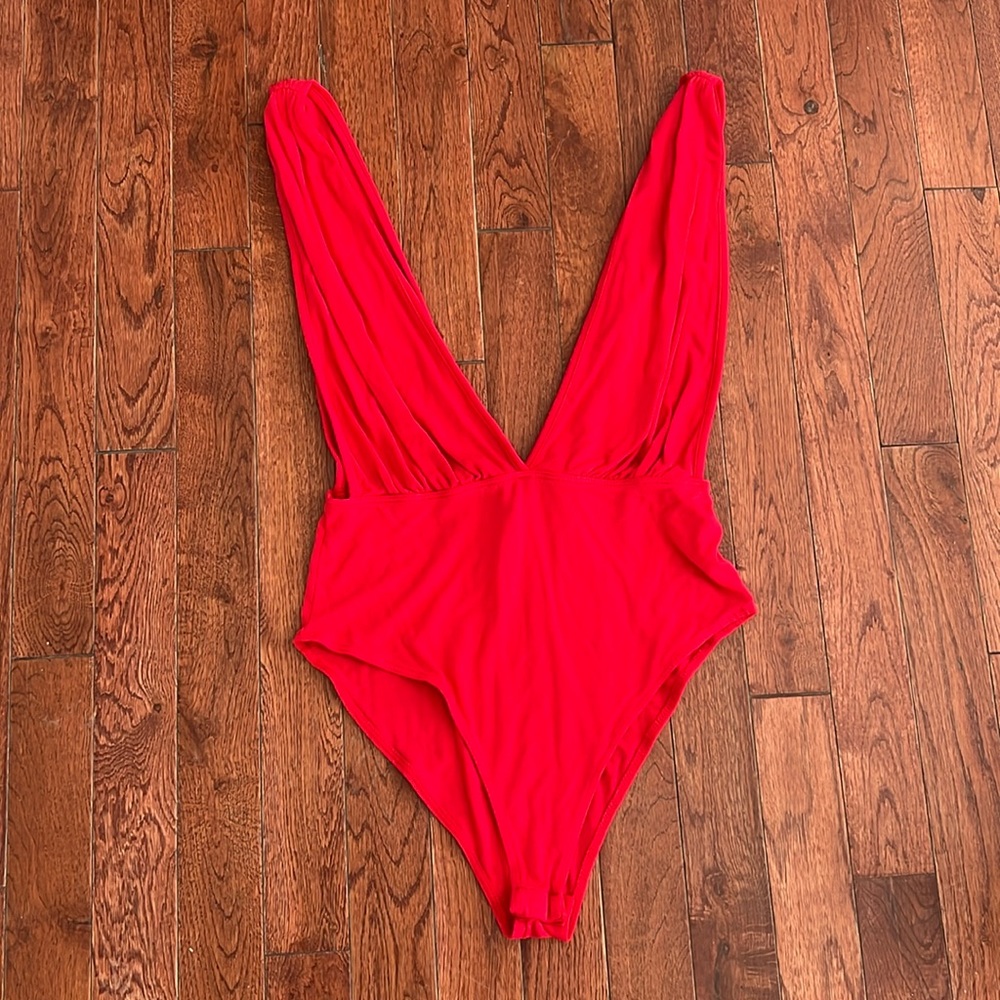 Red bodysuit